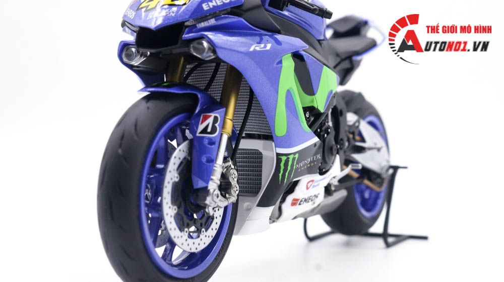  Mô hình xe cao cấp Yamaha Yzf-R1m Valentino Rossi #46 1:12 Tamiya D123h 