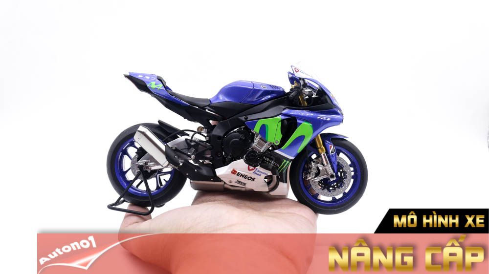  Mô hình xe cao cấp Yamaha Yzf-R1m Valentino Rossi #46 1:12 Tamiya D123h 