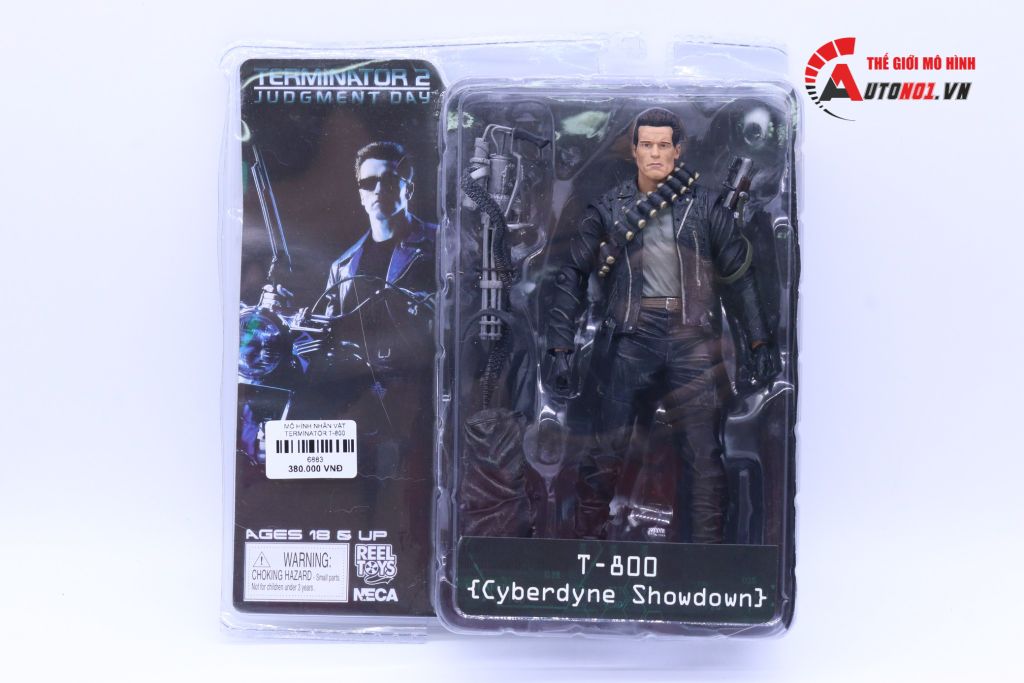 MÔ HÌNH NHÂN VẬT TERMINATOR T-800 CYBERDYNE SHOWDOWN 17CM REAL TOYS 6883