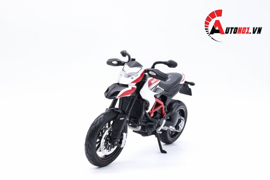 MÔ HÌNH DUCATI HYPERMOTARD RED WHITE 1:12 MAISTO 5034