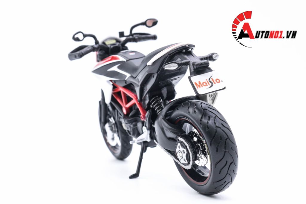 MÔ HÌNH DUCATI HYPERMOTARD RED WHITE 1:12 MAISTO 5034