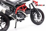  Mô hình xe Ducati Hypermotard red white có đế 1:12 Maisto MT083 