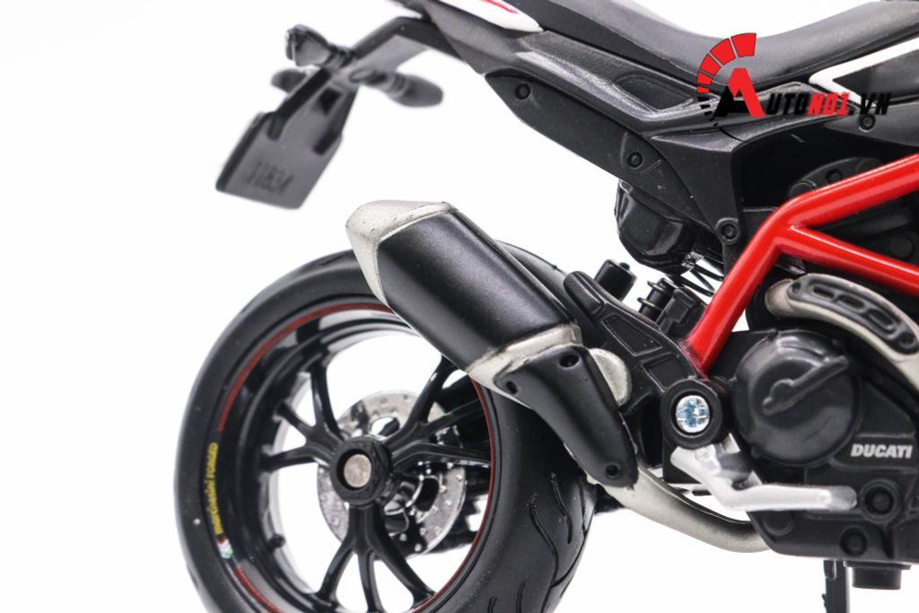 MÔ HÌNH DUCATI HYPERMOTARD RED WHITE 1:12 MAISTO 5034