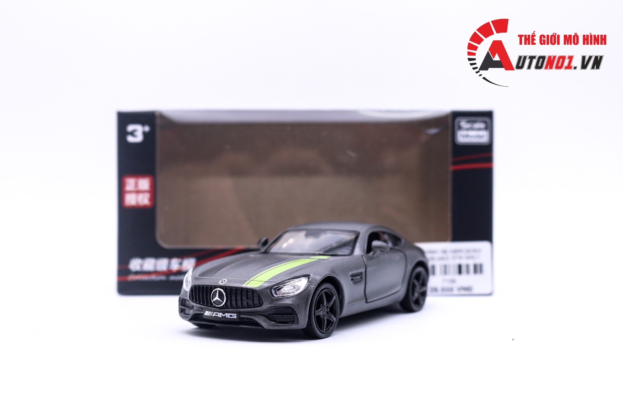 MÔ HÌNH XE MERCEDES BENZS AMG GTS GREY 1:36 ALLOY 7106