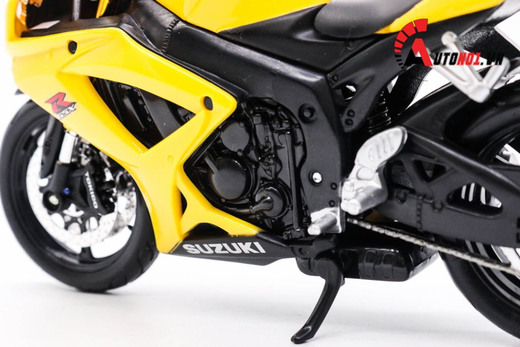 MÔ HÌNH SUZUKI GSX R600 YELLOW 1:12 MAISTO 3663