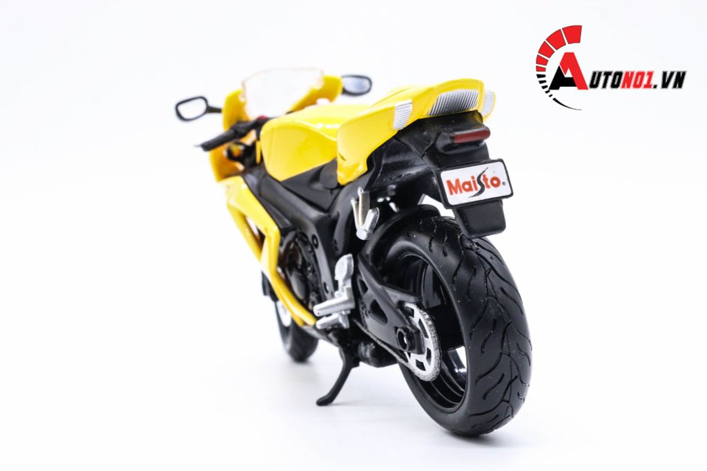 MÔ HÌNH SUZUKI GSX R600 YELLOW 1:12 MAISTO 3663