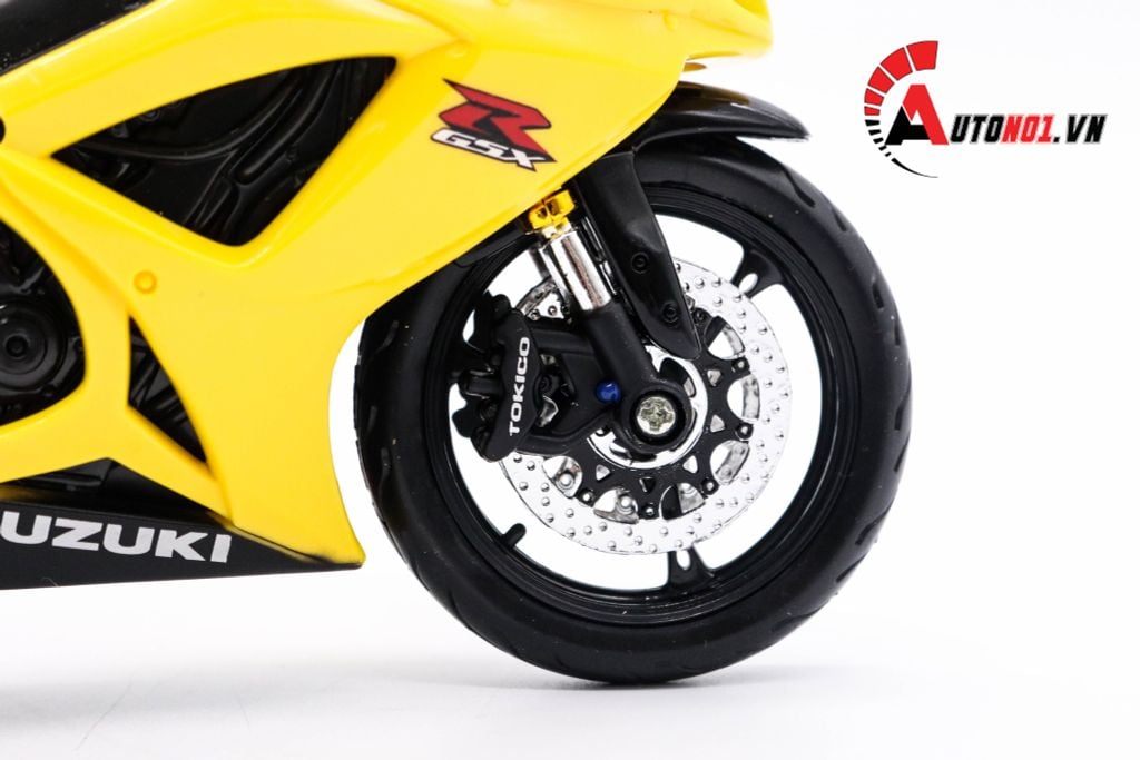 MÔ HÌNH SUZUKI GSX R600 YELLOW 1:12 MAISTO 3663