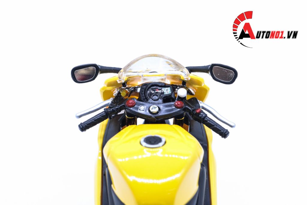 MÔ HÌNH SUZUKI GSX R600 YELLOW 1:12 MAISTO 3663