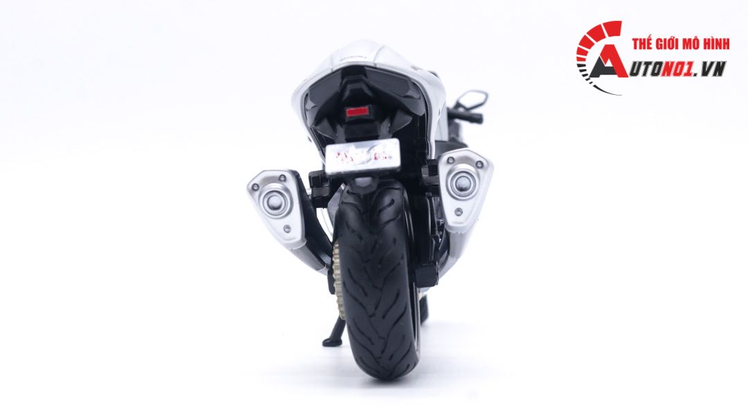  Mô hình xe Suzuki Hayabusa 1300cc 2022 Silver 1:12 Maisto MT016 