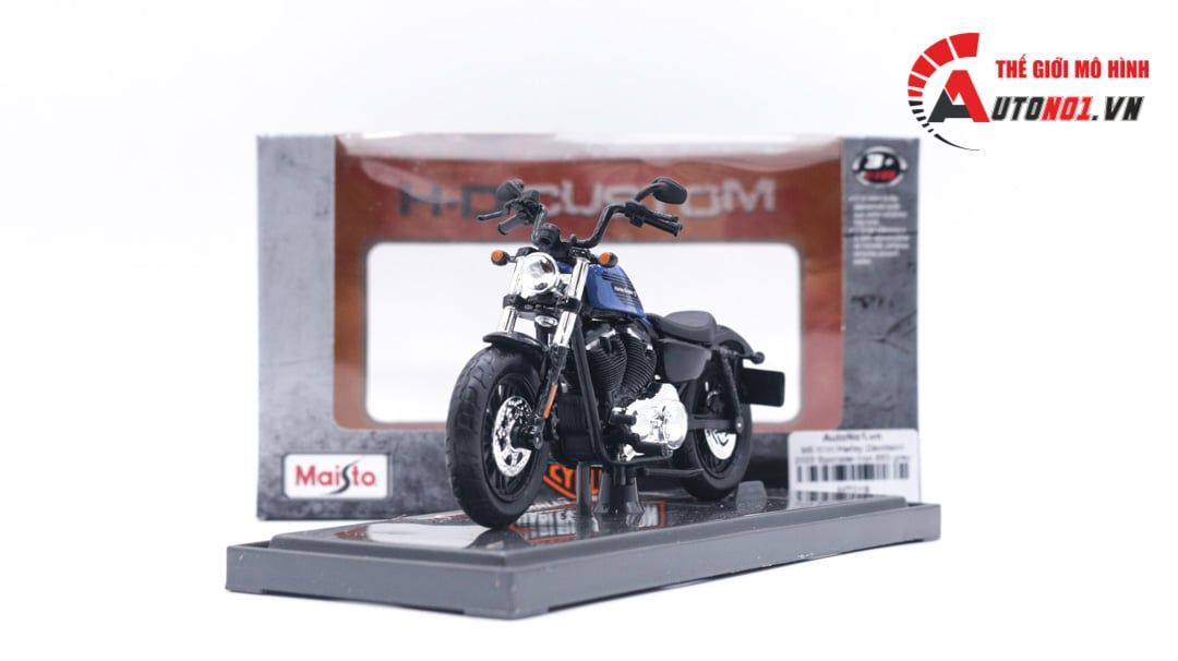  Mô hình Harley Davidson 2022 Forty Eight Special blue 1:18 Maisto MT019 