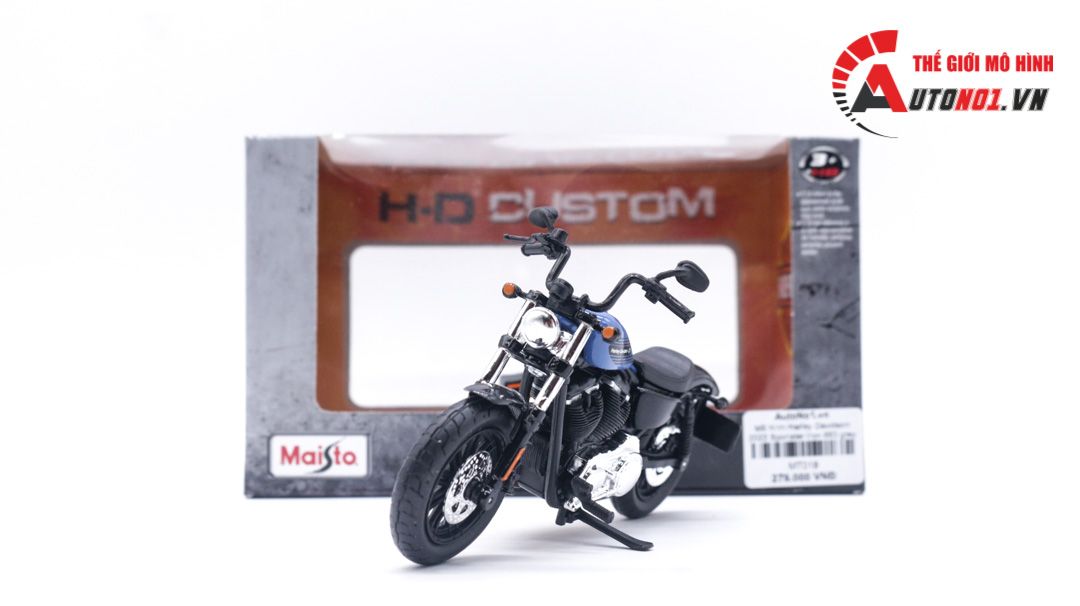  Mô hình Harley Davidson 2022 Forty Eight Special blue 1:18 Maisto MT019 
