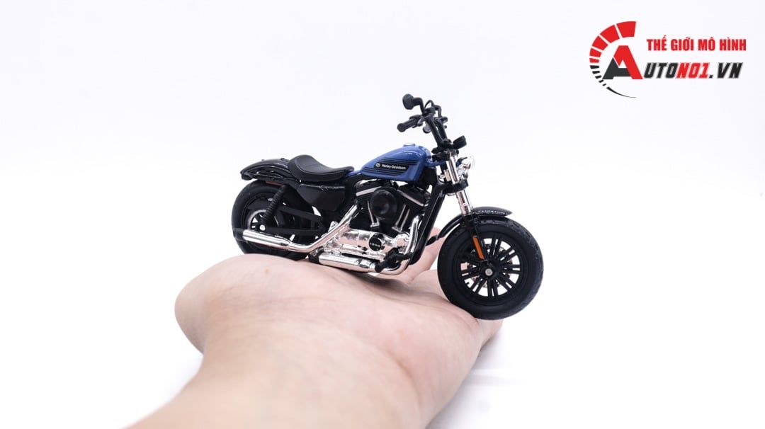  Mô hình Harley Davidson 2022 Forty Eight Special blue 1:18 Maisto MT019 