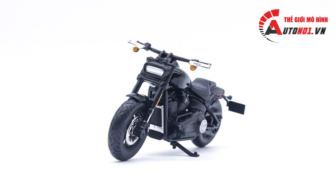  Mô hình Harley Davidson 2022 Fat Bob 114 black 1:18 Maisto MT020 