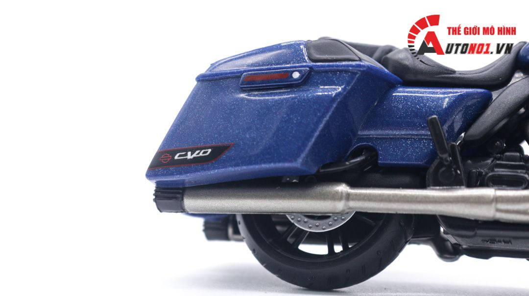  Mô hình Harley Davidson 2022 CVO Road Glide blue 1:18 Maisto MT017 