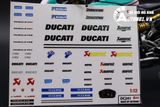  Decal nước độ Ducati V4S Corse tỉ lệ 1:12 DC600A 