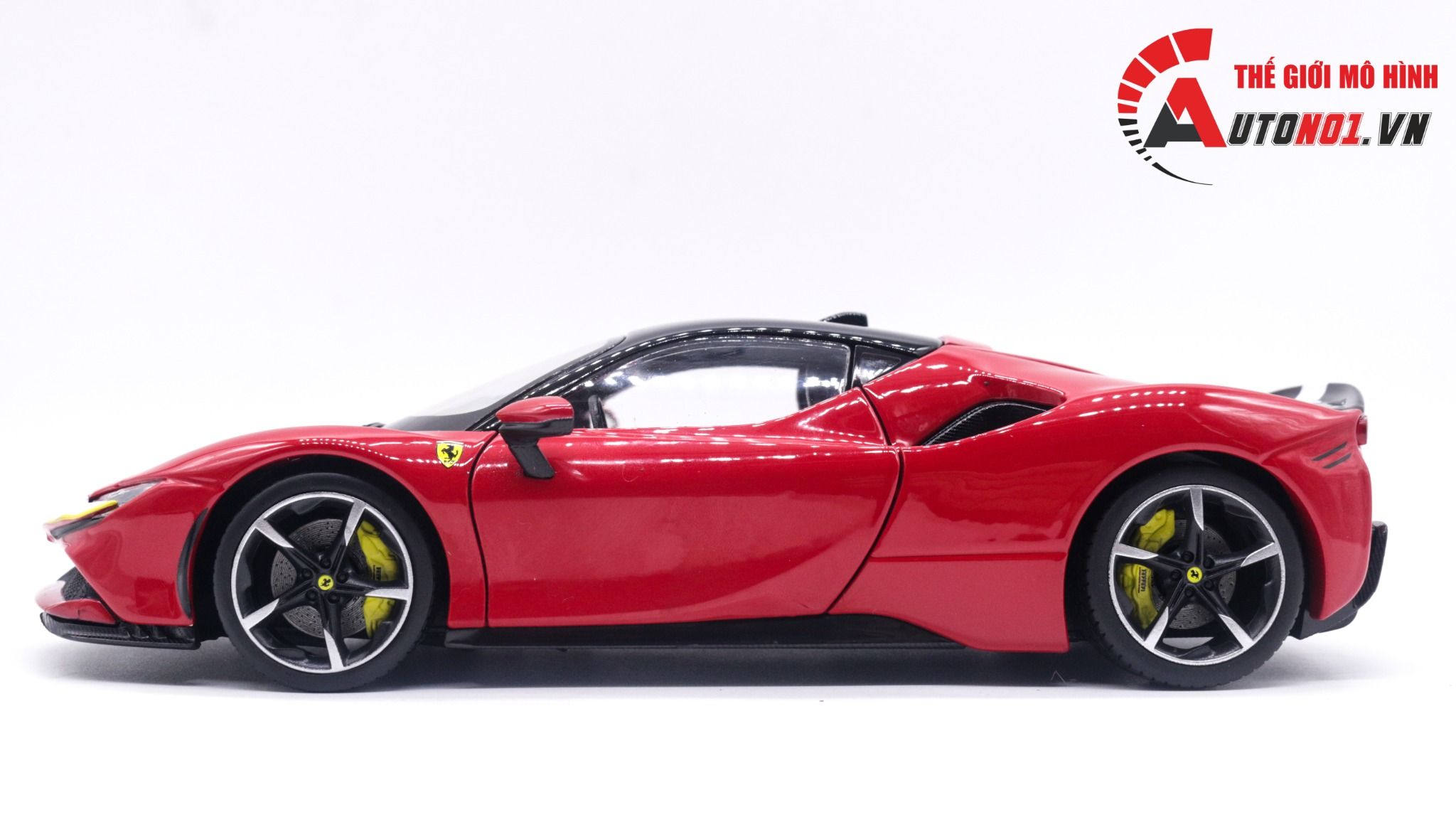  Mô hình xe Ferrari Sf90 Stradale Assetto Fiorano 1:18 Bburago 8129 