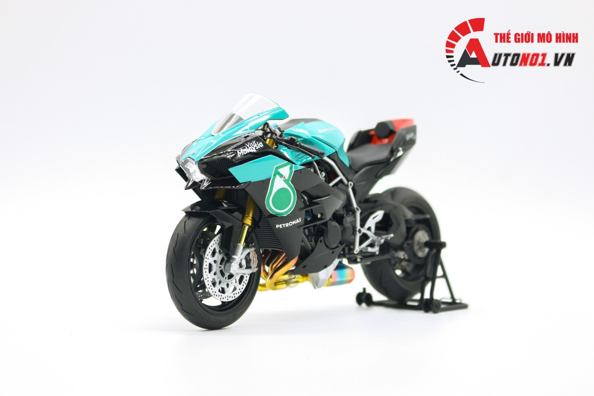  Mô hình xe cao cấp Kawasaki H2 Petronas 1:12 Tamiya D088 