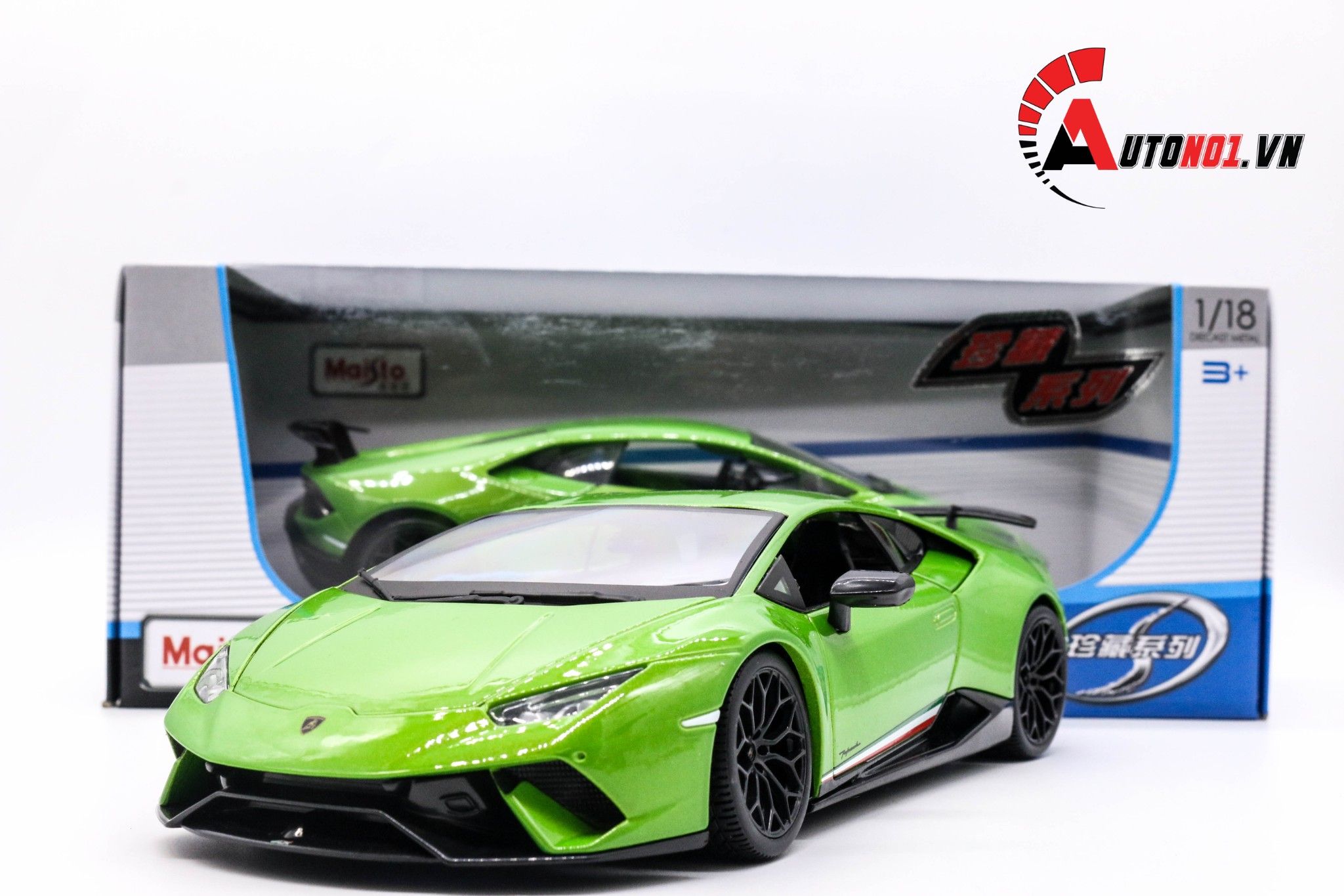  Mô hình xe Lamborghini Huracan Performance Green 1:18 Maisto 6014 