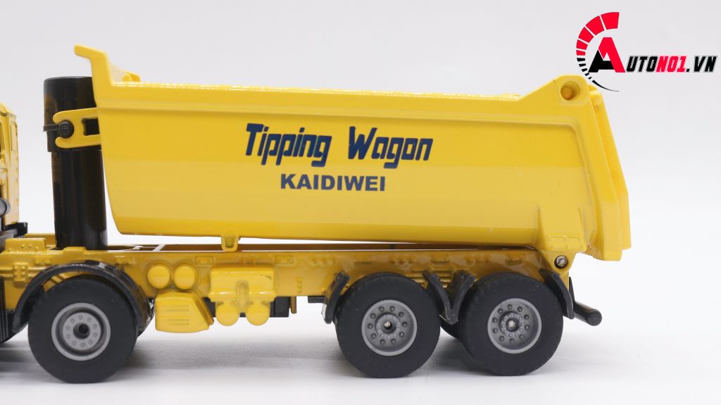 MÔ HÌNH XE TẢI TỰ ĐỔ YELLOW 1:50 KAIDIWEI 1385