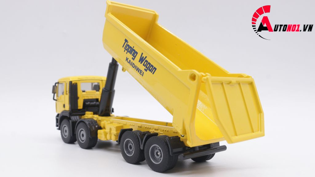 MÔ HÌNH XE TẢI TỰ ĐỔ YELLOW 1:50 KAIDIWEI 1385