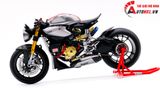  Mô hình xe cao cấp Ducati 1199 Panigale Cafe Racer Grey Red cao cấp nồi khô ghi đông mâm căm 1:12 Tamiya D201 