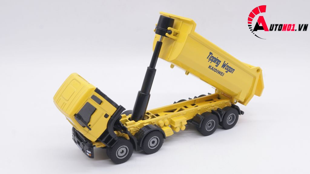 MÔ HÌNH XE TẢI TỰ ĐỔ YELLOW 1:50 KAIDIWEI 1385