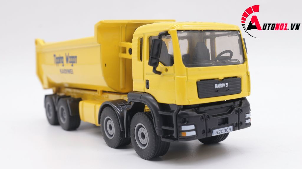 MÔ HÌNH XE TẢI TỰ ĐỔ YELLOW 1:50 KAIDIWEI 1385