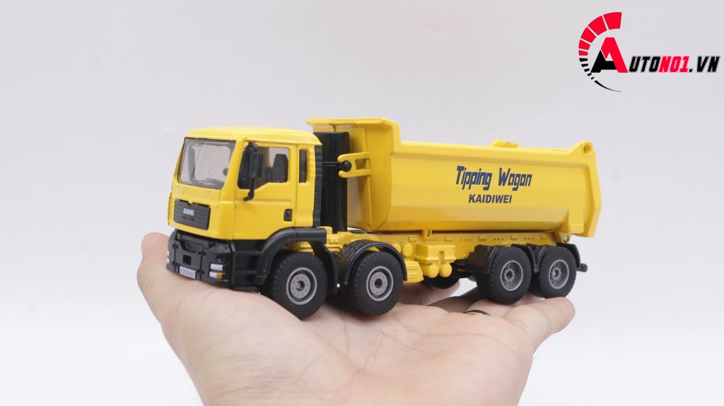 MÔ HÌNH XE TẢI TỰ ĐỔ YELLOW 1:50 KAIDIWEI 1385