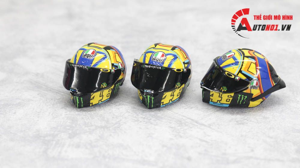  Nón mô hình fullface rossi agv 46 hoàn thiện 1:12 5835 