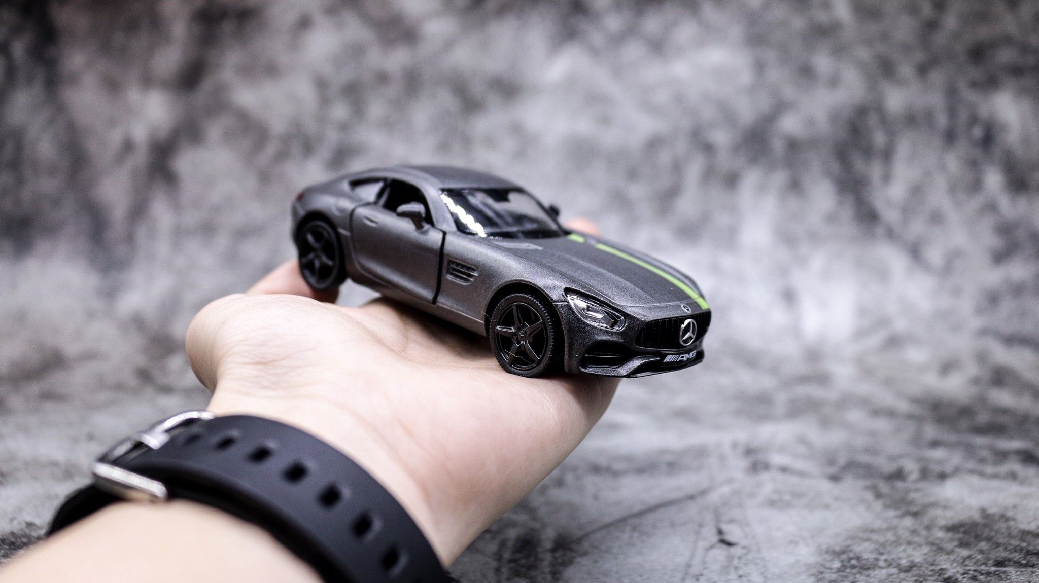  Mô hình xe Mercedes Benzs Amg Gts Grey 1:36 Alloy 7106 