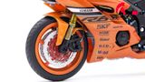  Mô hình xe độ Yamaha R6 Orange Mâm - Pô Kim Loại 1:12 Autono1 Welly D207D 