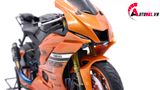  Mô hình xe độ Yamaha R6 Orange Mâm - Pô Kim Loại 1:12 Autono1 Welly D207D 