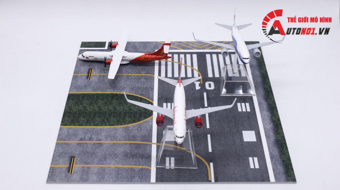  Diorama airport mô hình đường băng phóng máy bay 16cm 20x30cm DR015 
