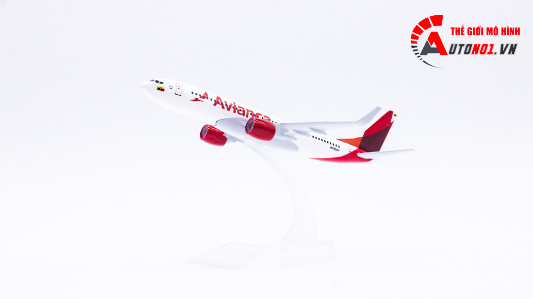  Mô hình máy bay Avianca Airbus A320 16cm MB16180 