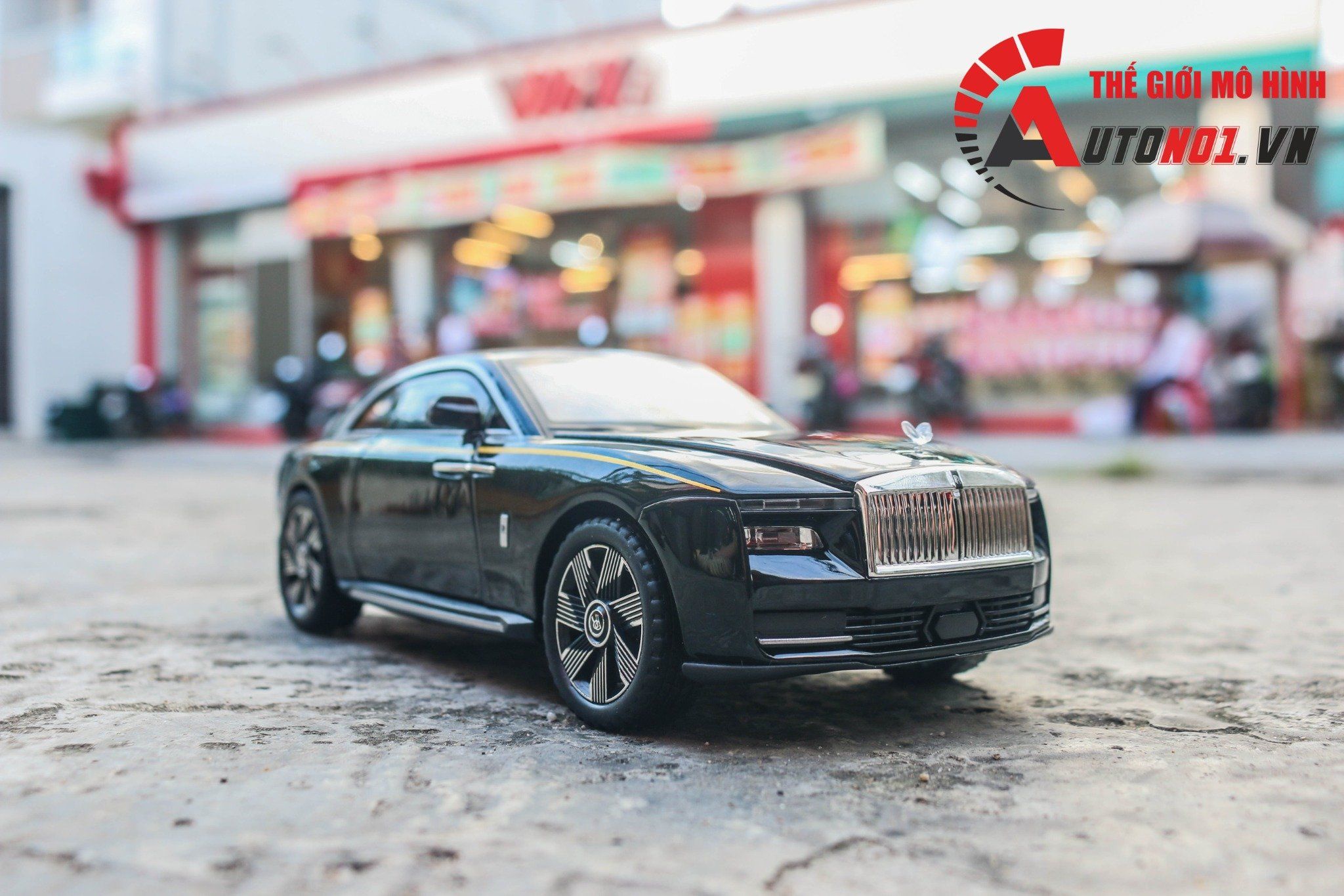  Mô hình xe Rolls Royce Spectre full open - có đèn - âm thanh tỉ lệ 1:24 Chezhi OT533 