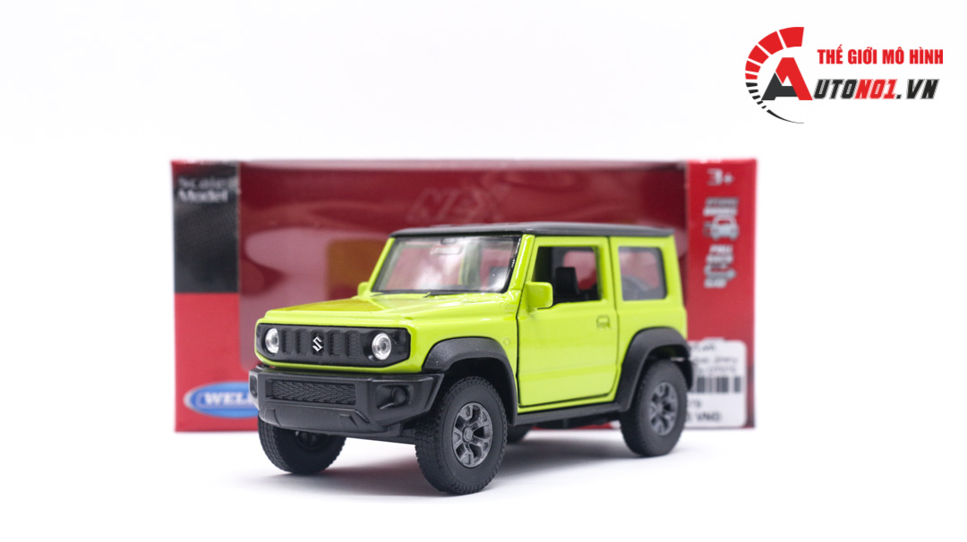  Mô hình xe Suzuki Jimny green 1:36 Welly OT079 