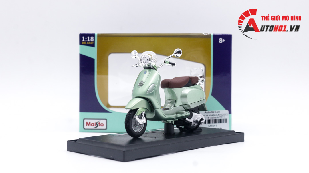  Mô hình xe Vespa LXV (2013) tỉ lệ 1:18 Maisto MT011 
