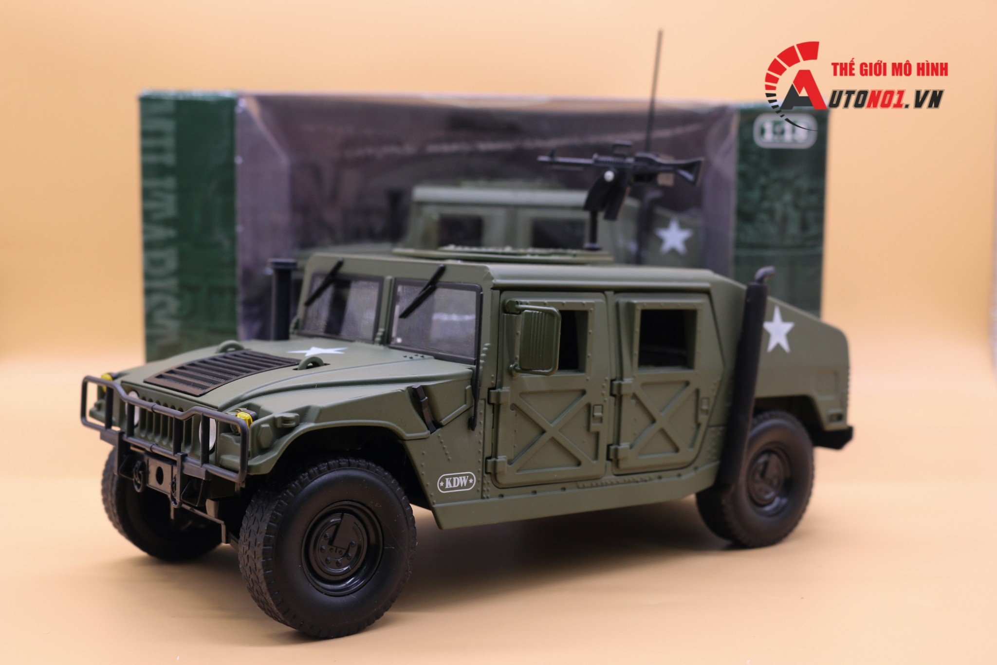  Mô hình xe bọc thép quân sự Hummer Humvee 1:18 Kaidiwei 1469 