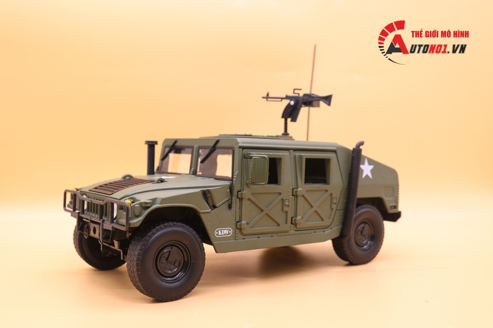  Mô hình xe bọc thép quân sự Hummer Humvee 1:18 Kaidiwei 1469 