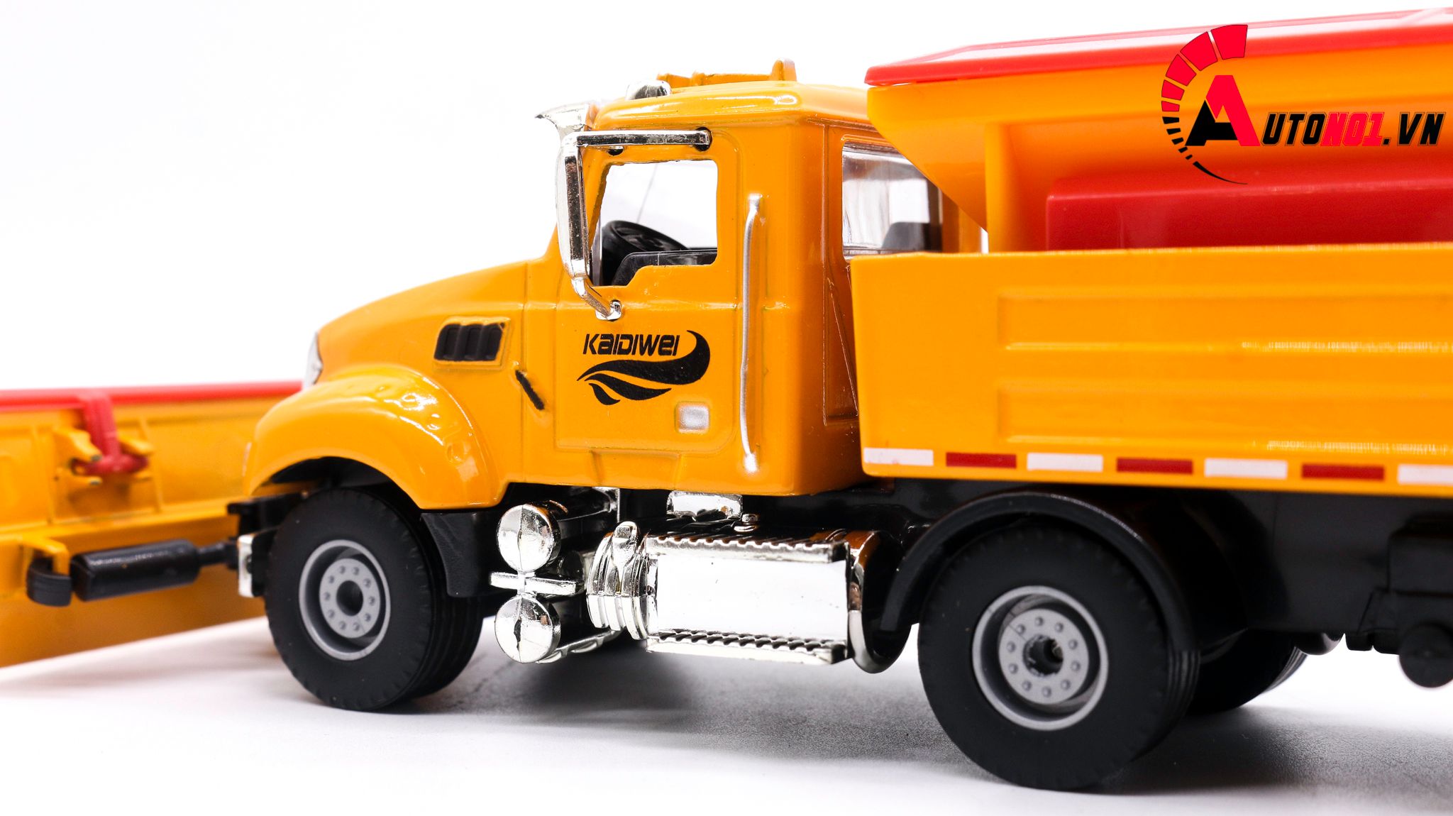  Mô hình xe tải ủi tuyết yellow 1:50 kaidiwei 7660 