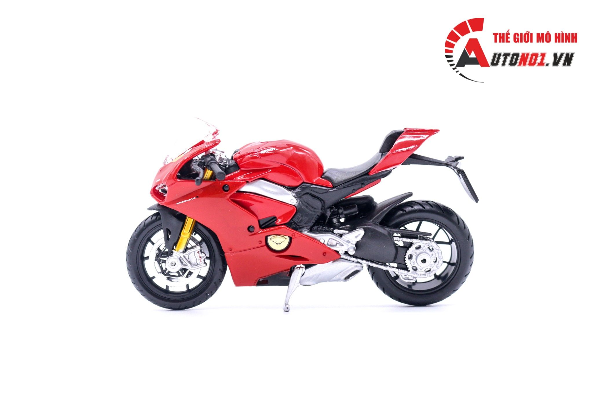  Mô hình xe Ducati Panigale V4 red 1:18 Bburago 6889 