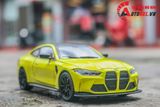  Mô hình xe BMW M4 2024 full open - đánh lái - có đèn - âm thanh full kính tỉ lệ 1:24 Alloy model OT573 