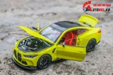  Mô hình xe BMW M4 2024 full open - đánh lái - có đèn - âm thanh full kính tỉ lệ 1:24 Alloy model OT573 