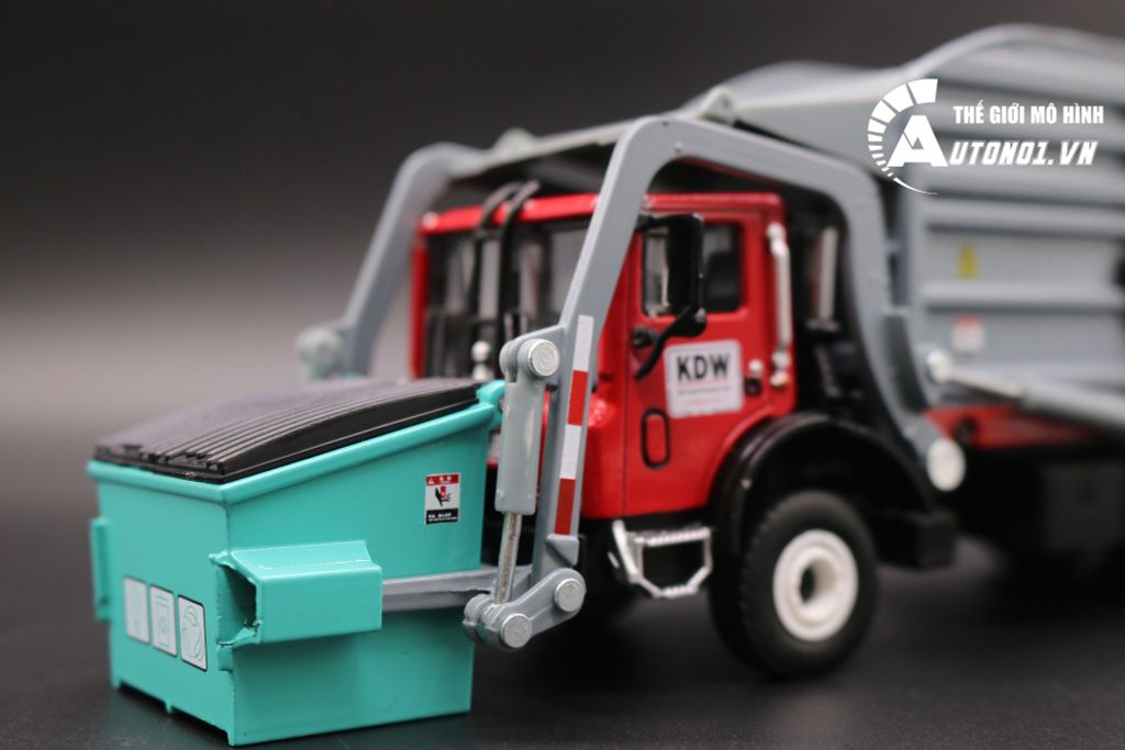 MÔ HÌNH XE TẢI HỐT CHỞ RÁC 1:24 KAIDIWEI 1477