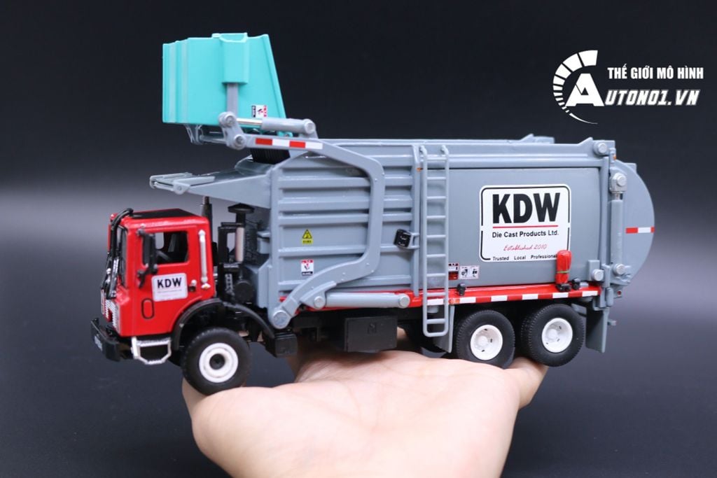 MÔ HÌNH XE TẢI HỐT CHỞ RÁC 1:24 KAIDIWEI 1477