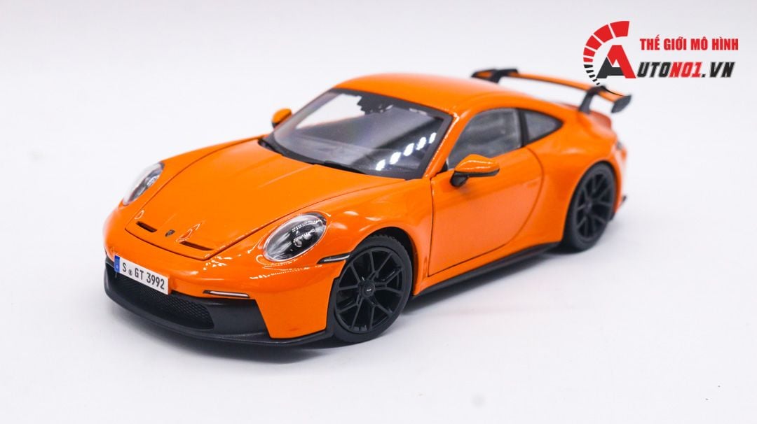  Mô hình xe Porsche 911 GT3 full kính full open có đế 1:24 Bburago OT059 