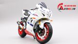  Mô hình xe độ Suzuki Gsx-R1000 Trắng Mâm độ pô 1:12 Autono1 MSZ D110A 