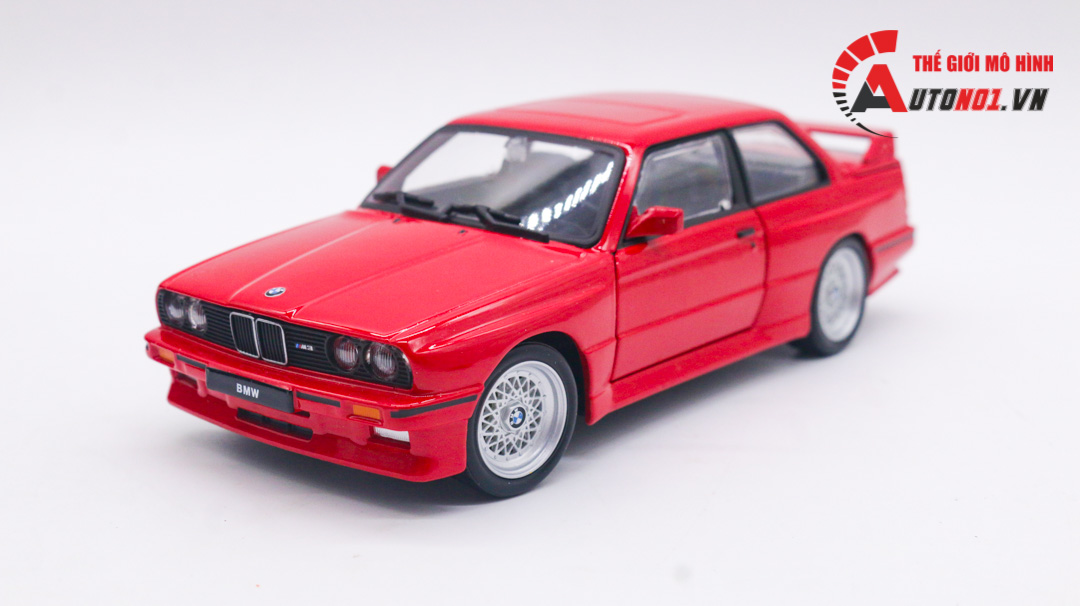  Mô Hình Xe BMW M3 (E30) 1988 full kính có đế 1:24 BBurago OT038 