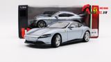  Mô hình xe Ferrari Roma Silver đánh lái được full open 1:24 Bburago 7926 