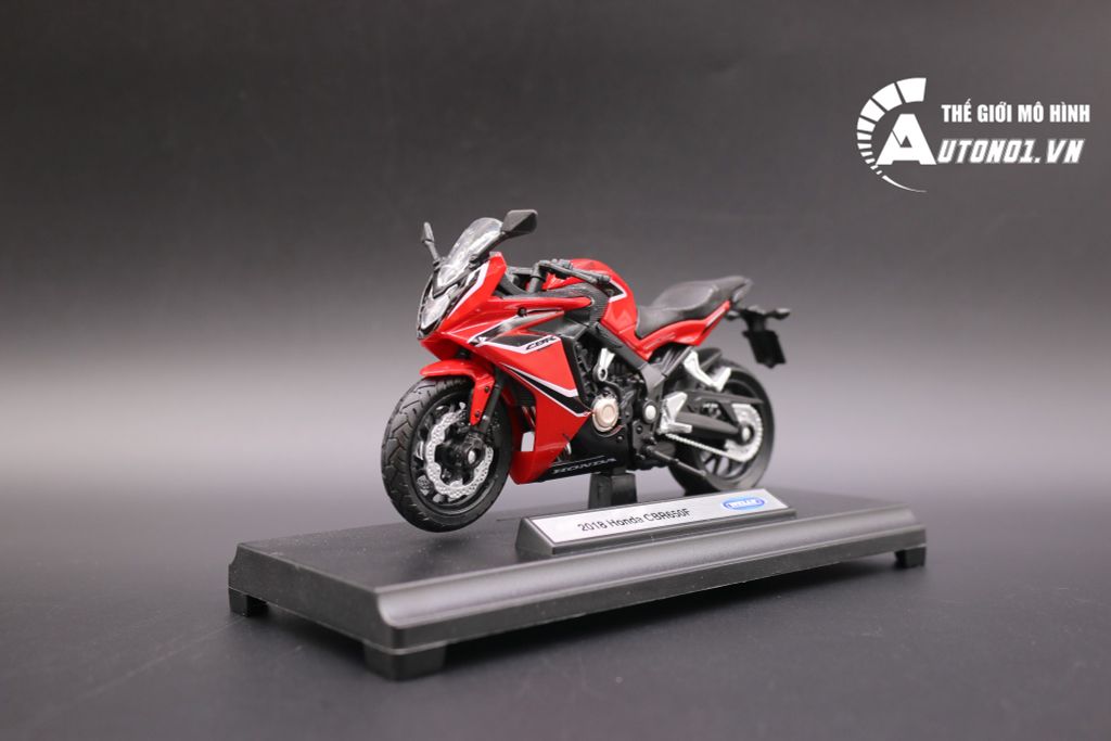 MÔ HÌNH HONDA CBR 650F 2018 RED 1:18 WELLY 6565